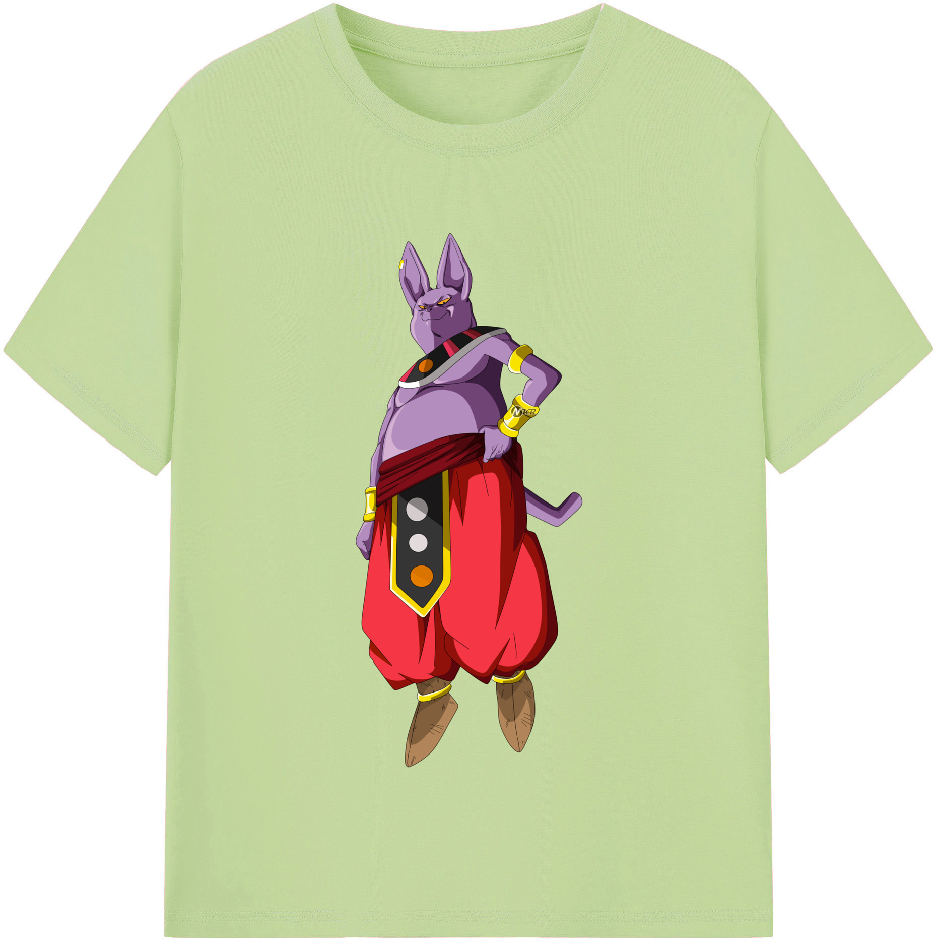 （画像用） ドラゴンボール シャンパ DRAGON BALL Champa 綿100％半袖Tシャツ（フロントプリント）